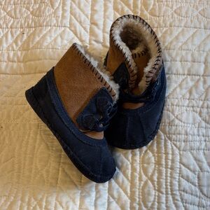 UGG Tan and blue toddler/baby Boots